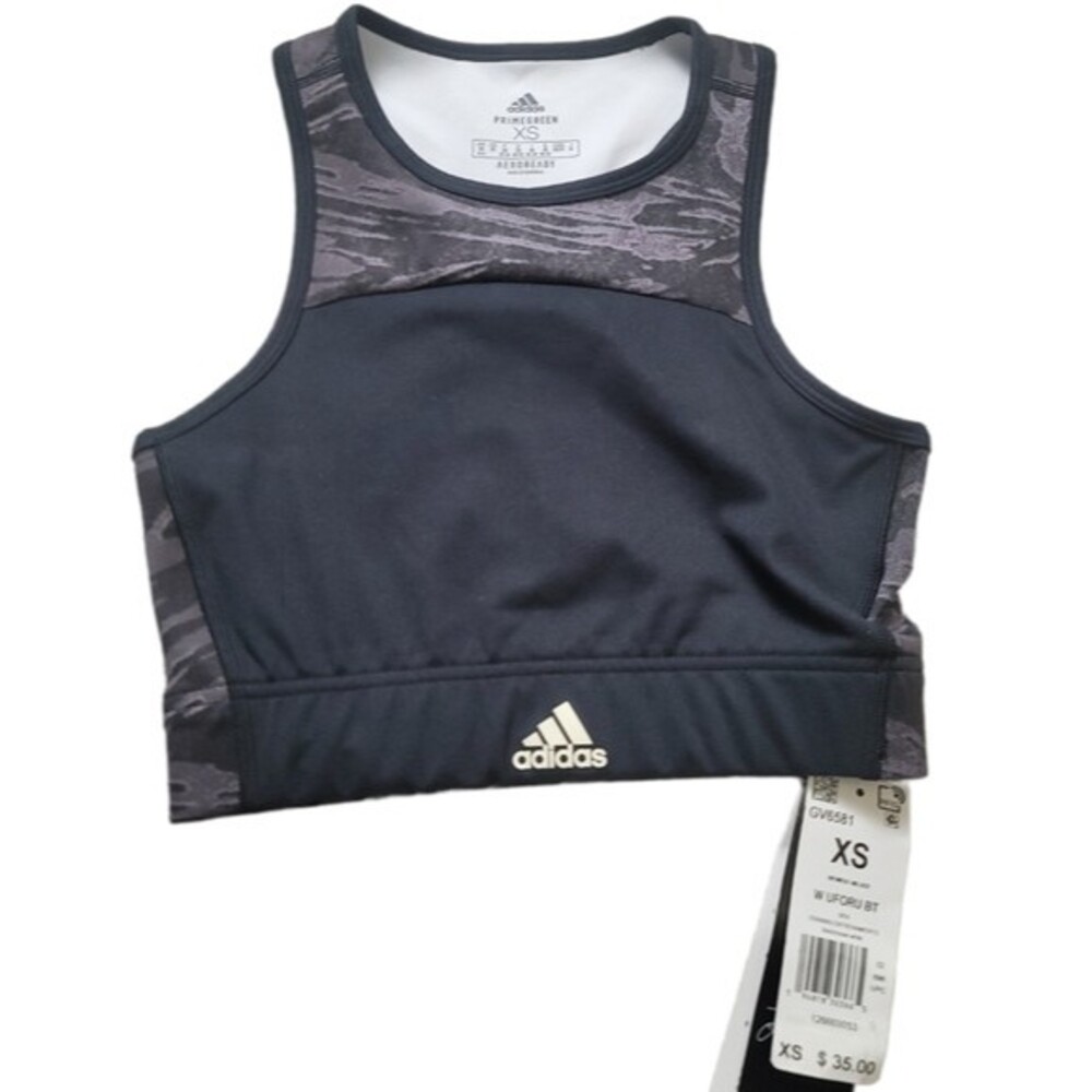 Adidas x Zoe Saldana collection Low Impact Black Sports Bra AEROREADY/Size  XS